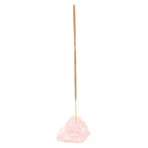 ROSE QUARTZ CRYSTAL INCENSE STICK HOLDER