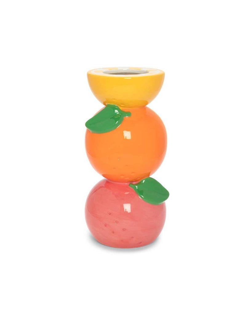 VASE , STACKED CITRUS