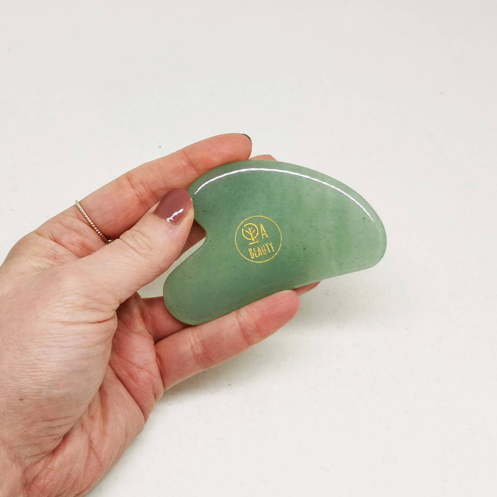 GREEN AVENTURINE HEART GUA-SHA MASSAGE | ANTI INFLAMMATORY