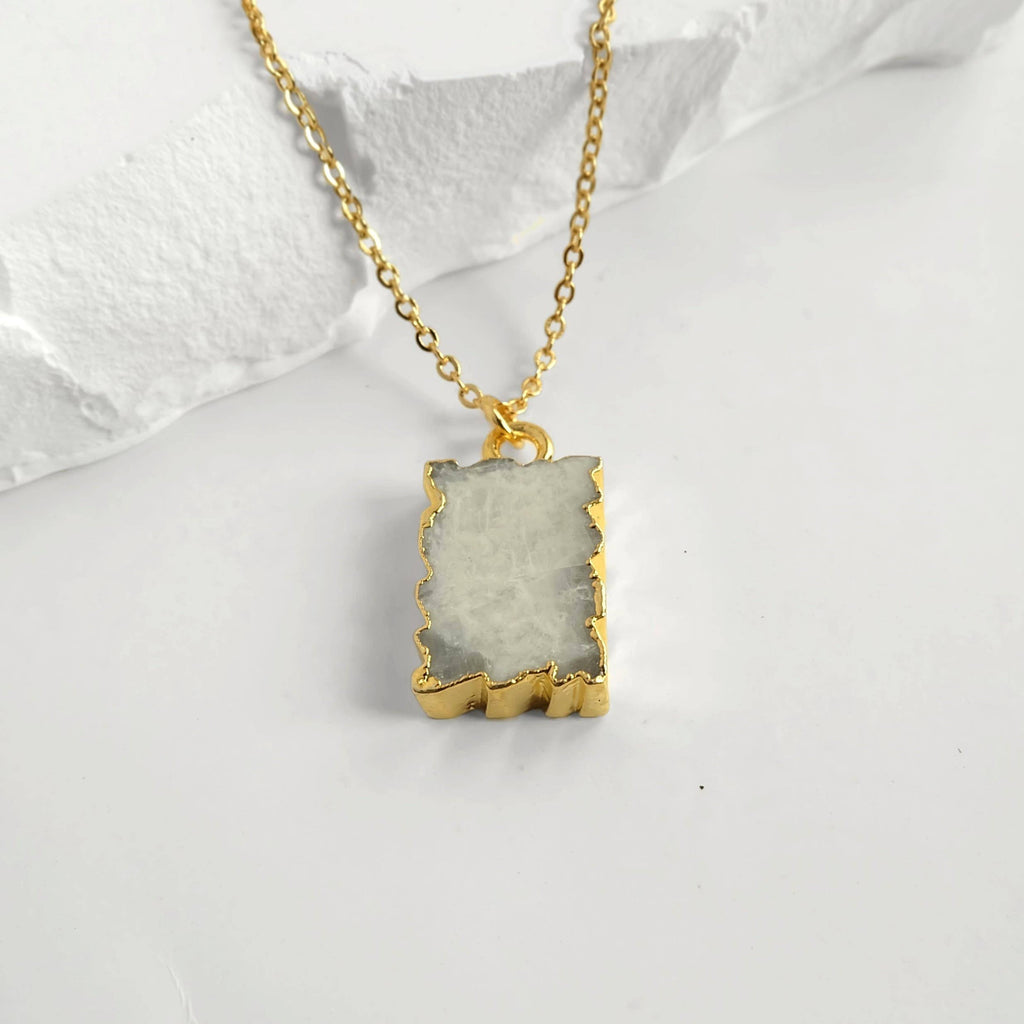 RAW MOONSTONE NECKLACE