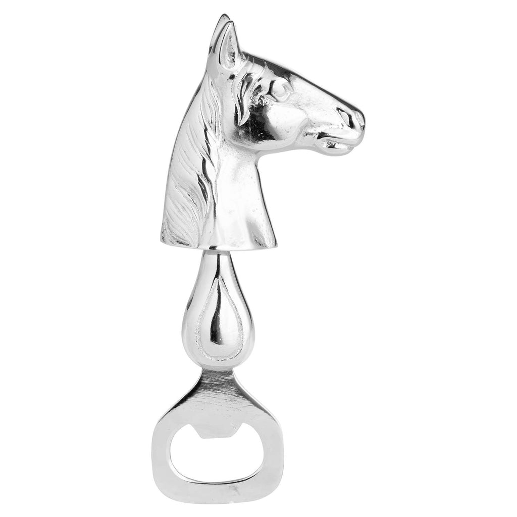 SILVER NICKEL HORSE BOTTLE OPENER