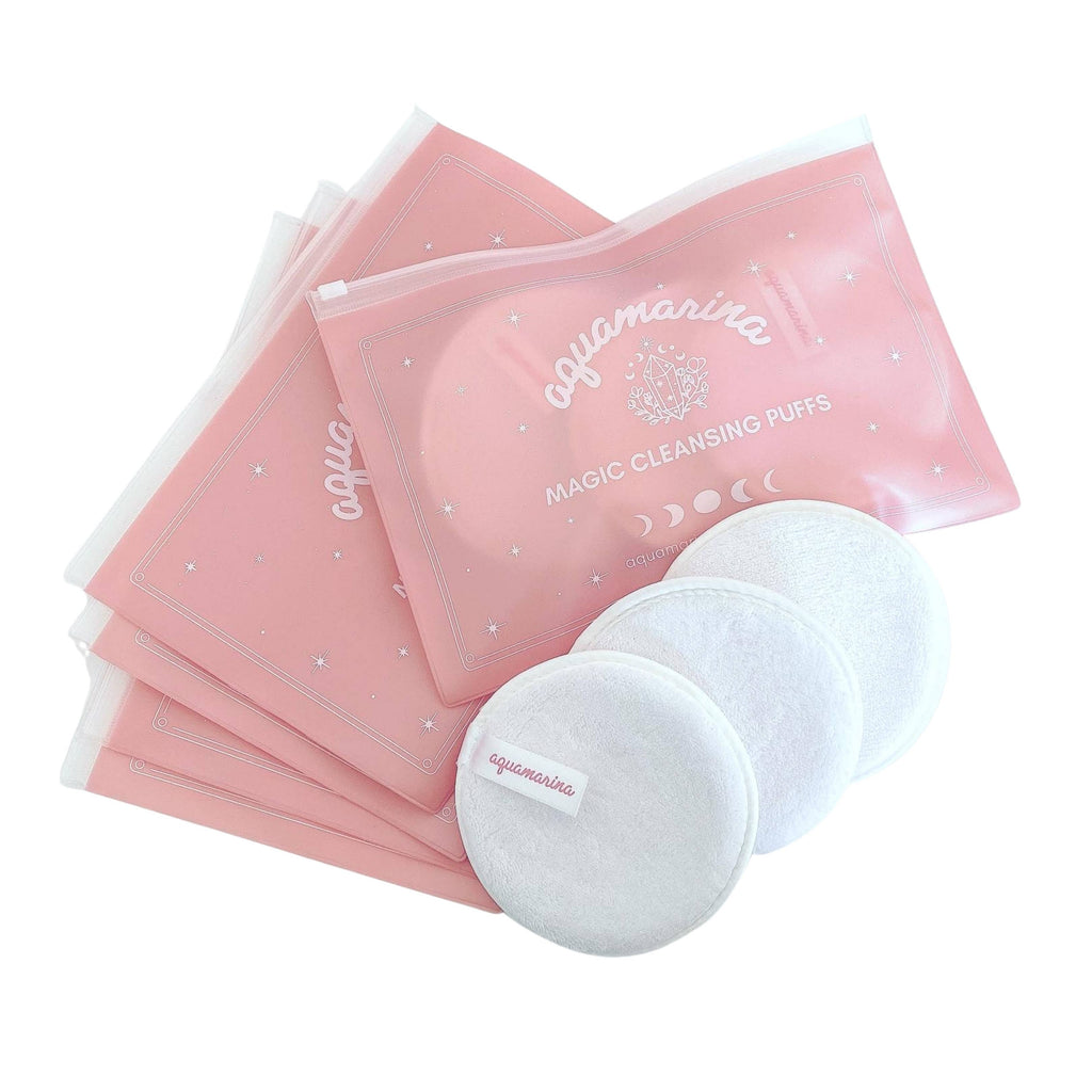 MAGIC CLEANSING PUFFS • SET OF 3 IN POUCH