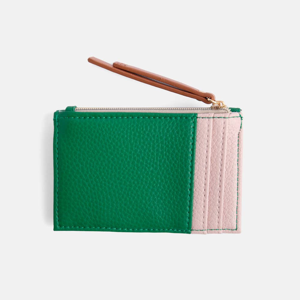 GREEN CARDHOLDER COIN PURSE