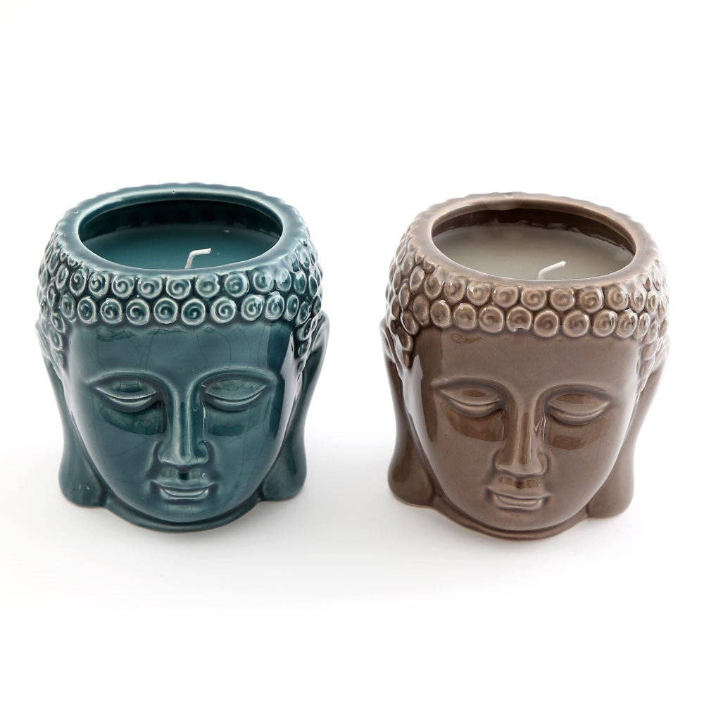 10CM BUDDHA HEAD CANDLE POT