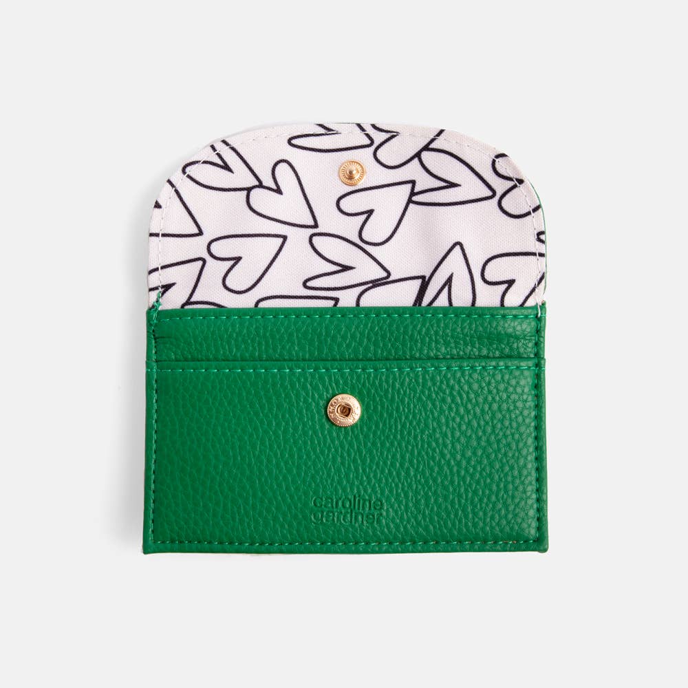 GREEN CARDHOLDER COIN PURSE