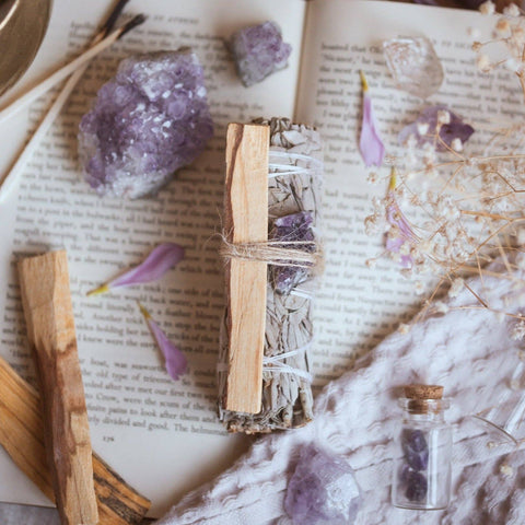 WHITE SAGE, PALO SANTO & AMETHYST