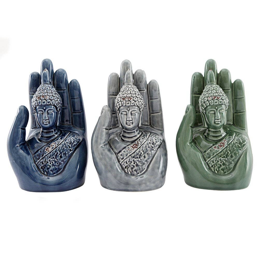 BUDDHA FIGURE IN HAND ORNAMENT