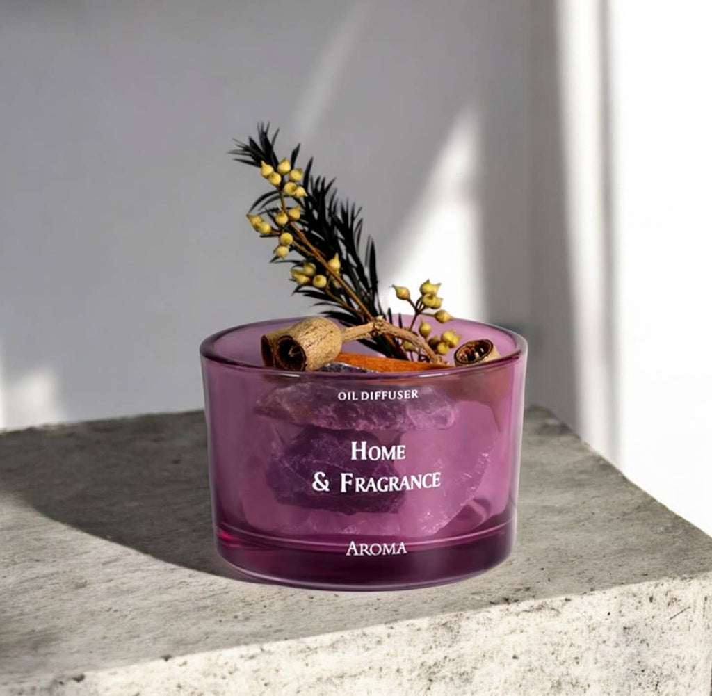 CRYSTAL AROMA HOME SCENT STONE DIFFUSER: ORANGE