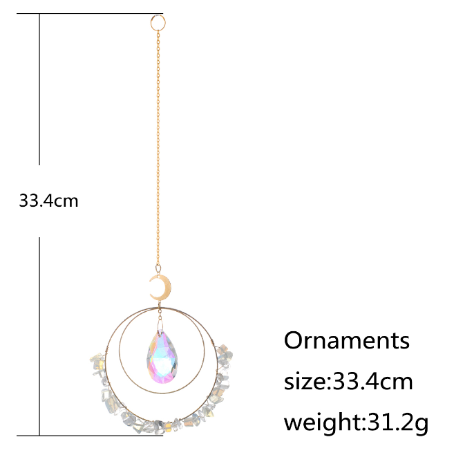 ROUND SUNCATCHER CRYSTAL RAINBOW PRISMS: AMETHYST