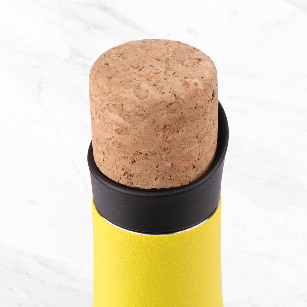 BALI INSULATED WATER BOTTLE WITH CORK LID: PINK