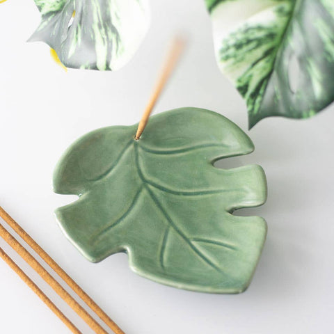 PALM LEAF INCENSE STICK HOLDER