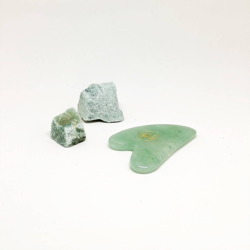 GREEN AVENTURINE HEART GUA-SHA MASSAGE | ANTI INFLAMMATORY