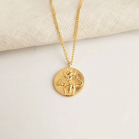 BEE COIN NECKLACE