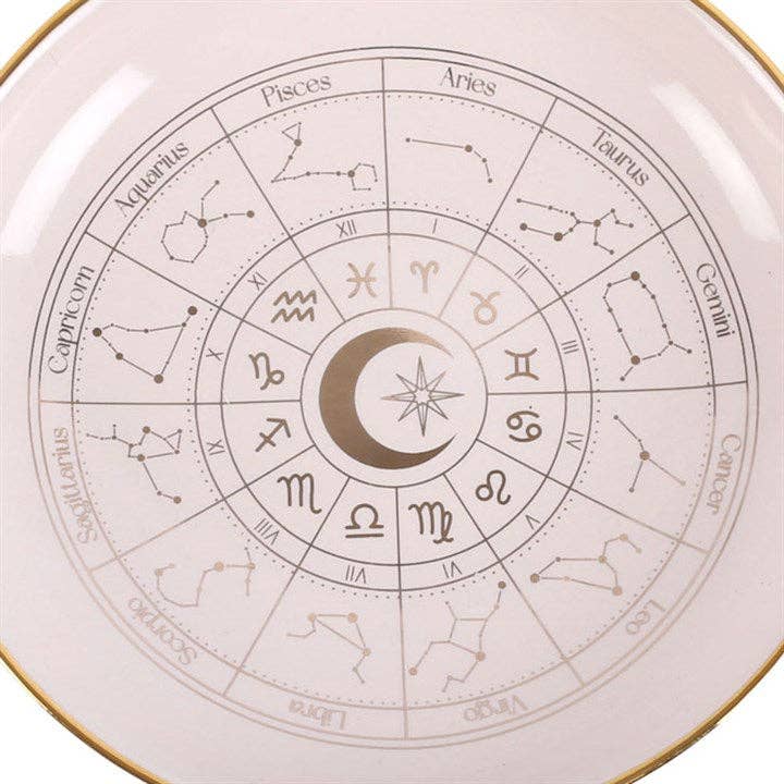 OFF WHITE ASTROLOGY WHEEL TRINKET DISH