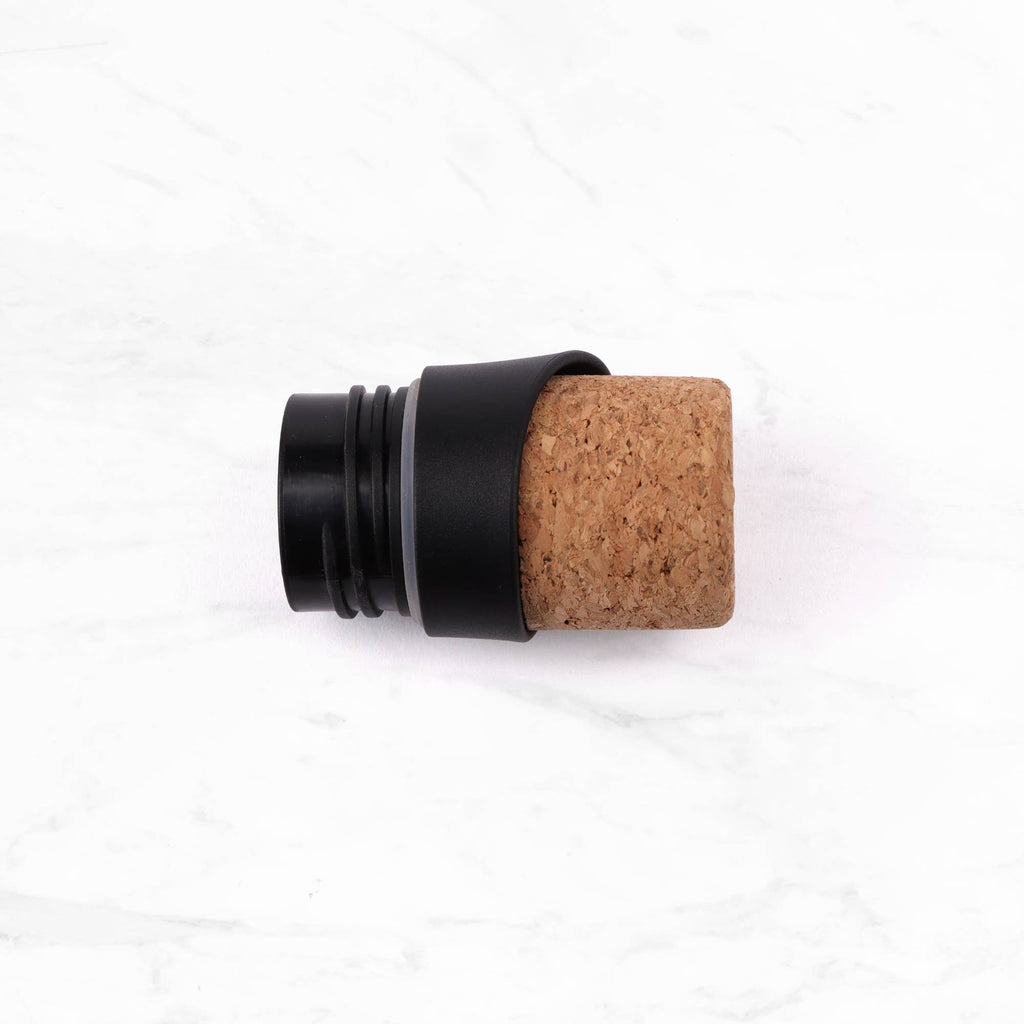 BALI INSULATED WATER BOTTLE WITH CORK LID: GREEN