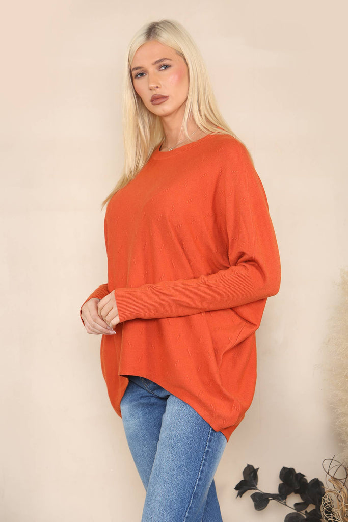 DROPPED HEM RELAXED JUMPER BLUE