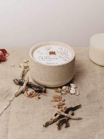 SEA SALT & DRIFTWOOD SOY WAX CANDLE