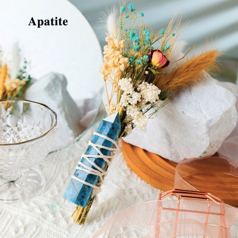 CRYSTAL WAND   BOUQUET FLOWER: APATITE