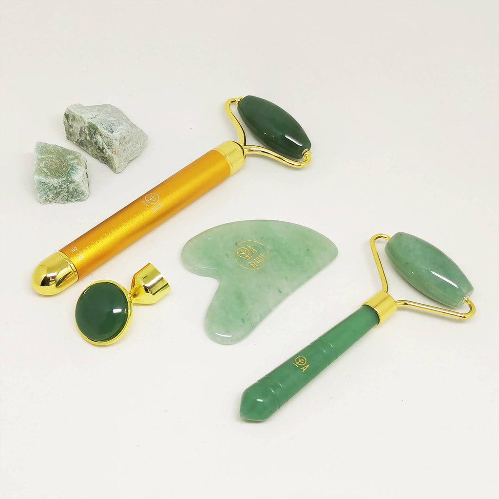 GREEN AVENTURINE HEART GUA-SHA MASSAGE | ANTI INFLAMMATORY