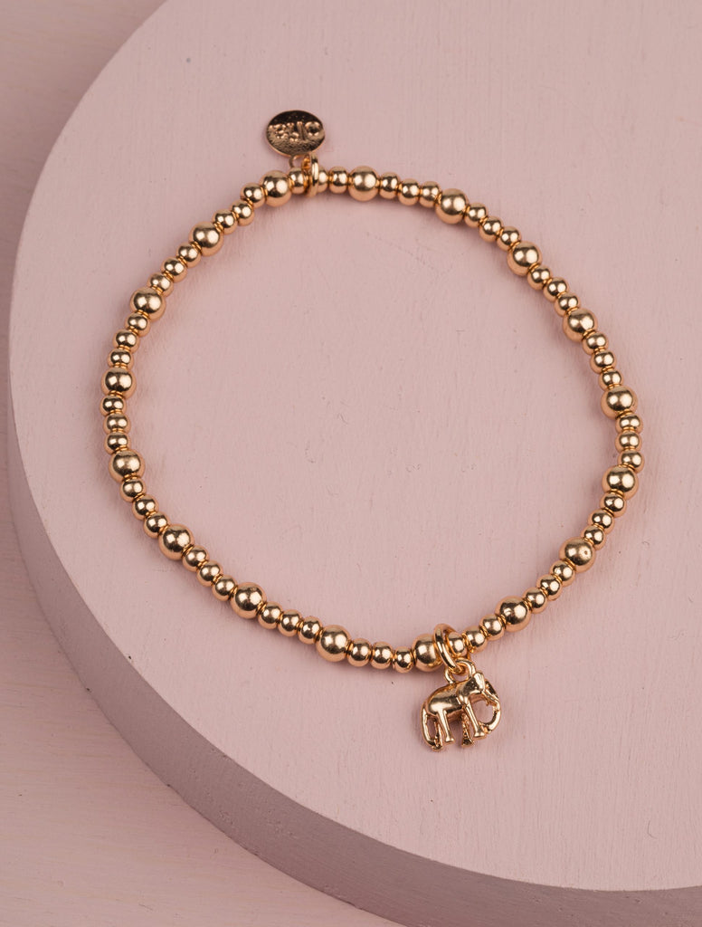 LUCKY ELEPHANT BRACELET-GOLD