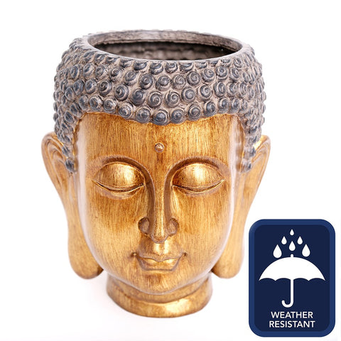 BUDDHA HEAD PLANTER 31CM